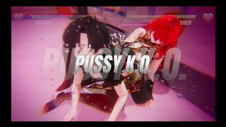 LESBIAN BATTLE [ BDSM HENTAI GAME ] EP.2 LESBIAN TOMBOY DEFEATED HAD TO SQUIRT NON STOP ON A BONDAGE DEVICE !