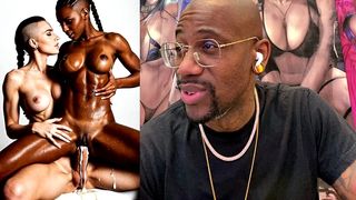 TRANSGENDER BABE WITH A TIGHT BALD PUSSY CREAMPIES INSIDE A TIGHT BALD BLACK PUSSY SLUT WITH HER LARGE BEAUTIFUL GIRL COCK, AI GENERATED