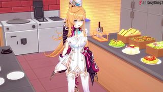 ESCOFFIER SEX ON THE KITCHEN - POV - GENSHIN IMPACT - THANKS