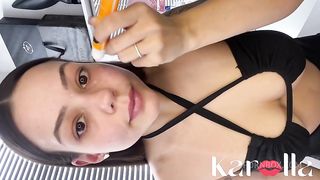 Me pegou fazendo maquiagem e quis me foder! Gente, que safadeza e essa?