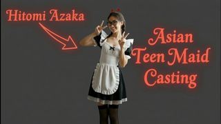 ASIAN TEEN MAID CASTING - HITOMI AZAKA - SEASON 1, EPISODE 1 - AI-GENERATED