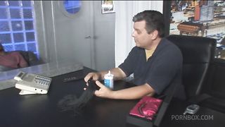 BRUNETTE BABE FUCKED HARD, FAST AND ROUGH IN DOGGYSTYLE