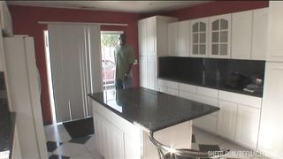 Bent and suspended slave rough fucked