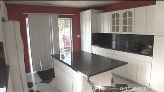 Bent and suspended slave rough fucked