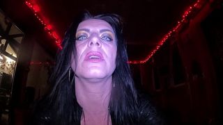 OBEY MY TITS – VAMPIRE GOONING JOI WITH LEATHER & SPARKLING CLAWS