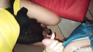 Cah fucked a stranger at the swing house and took off his shirt to get hotter and get cum inside Creampie