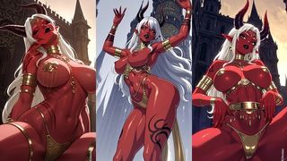 MY DEMON HOT GIRL SEXY POSE (AI ANIMATION)