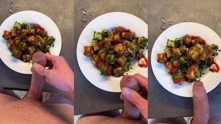 CUM IN FOOD AND EAT IT