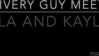 Delivery Guy With Lola Bootyluv & Kayla Peach