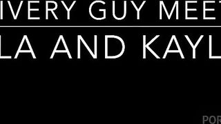 Delivery Guy With Lola Bootyluv & Kayla Peach