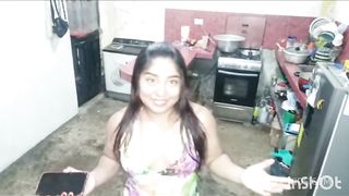 Con el vendedor de agua