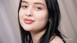 Lustful slut Jessie Ames had no idea that Nick Morris's cock is hard even when he sleeps. So she was roughly punished in the ass!