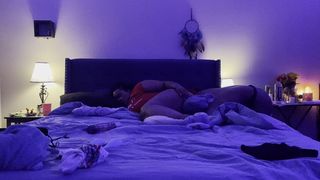 BBW WOKE UP TO STRAP BY LESBIAN