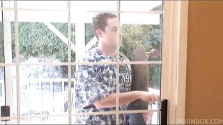 Black Babe Takes on a Big White Cock