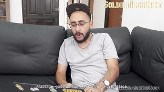 My best friend and I ask for a massage at home, but the masseuse slut wants to feel 2 cocks in her tight pussy!