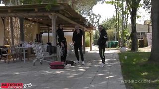 BTS of the scene: (WET) Fist Fight! Natasha Rios & Betty, Pee, 4 on 2, DP, Fisting, ATM.