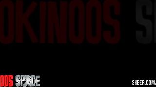 MASKED TINA'S PUSSY AND ASSHOLE FUCKING WITH CREAMPIES BY HARD BLACK COCK AT KOKINOOS SPACE