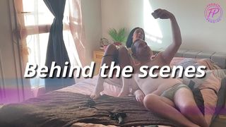 FRENCH PEGGING - BTS: THE NEW DOUBLE VIBRATING STRAPON THAT MADE ME CUM WHILE FUCKING HIM!