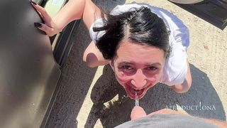 PISSING THROUGH THE WINDOW AND MOUTH PISS ON THE ROAD