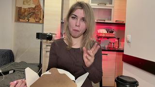 DINNER DATE WITH ME: COZY KITCHEN TALK & EATING (GFE)