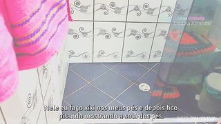 Meu inicio com xixi, levando banho de mijo e gozada na boca | Pissing 2