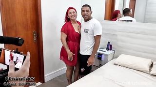 Bastidores da primeira vez no porno da bbw safada Loira Furacao fazendo muito sexo anal e Dp