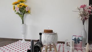 Happy B-DAY Timea Bella with drinking own piss, playing with huge toys, anal fisting, sex maschine,  foot -fetish