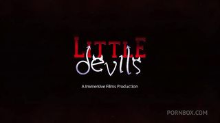 Natural redhead fucking hard her pink pussy and ass