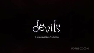 Natural redhead fucking hard her pink pussy and ass