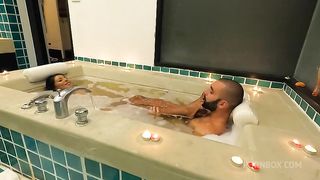 Romantic Bath Ends With Screaming Anal Creampie