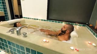 Romantic Bath Ends With Screaming Anal Creampie