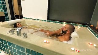 Romantic Bath Ends With Screaming Anal Creampie