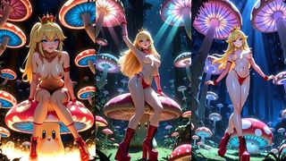 PRINCESS PEACH DANCING IN A MAGIC FOREST (AI ANIMATION)