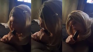 TRANNY KRISTIN STARR SUCKS A BBC EVER SO SLOWLY!