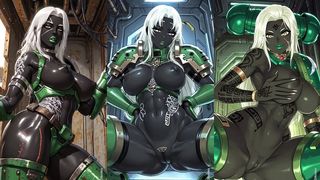 HOT SPACE MARINES SEXY POSE (AI ANIMATION)