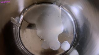 HE S BEING MILKED LIKE A COW TO DRAIN HIS FAT BALLS!