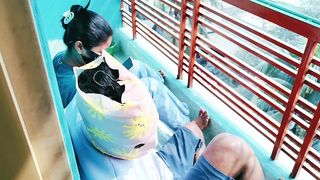 DESI THREESOME SEX WITH AUNTY AND HER STEP DAUGHTER