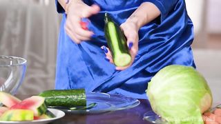 Ravishing Redhead Angel Wicky Seduces Film Crew To Enjoy A DP Slamming GP2701