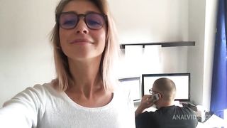Crazy Amateur ANAL Sex with co-worker in the Office