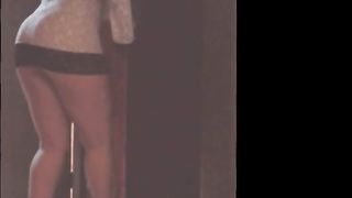 Dancando para o meu corno e o filho do caseiro espiando la fora.