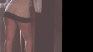 Dancando para o meu corno e o filho do caseiro espiando la fora.