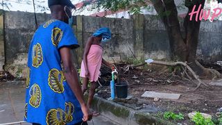I FINALLY FUCK MY NEIGHBOR BECAUSE I HELPED HER CARRY BUCKET OF WATER