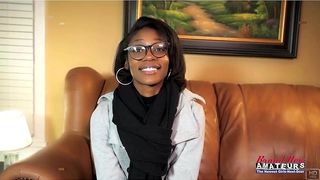 PETITE NERDY BRUNETTE SYLVIA DEEP BJ GAGGING INTENSE THROAT TEASE!