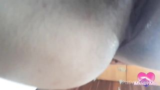 Cum dumpster: 37 minutes taking cum inside ass and pussy and farting cum out with gape