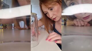 GIANTESS KINK CAPTURES YOU UNDER A GLASS