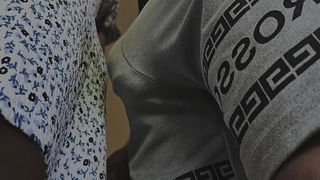 STRANGER GROPE HER AND CUMS HARD INSIDE HER PANTIES UNDERSKIRT IN SUBWAY TRAIN