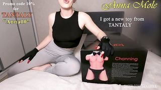 A beauty with a perfect figure shakes her elastic ass on a big white dildo, moans, and cums loudly