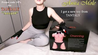 A beauty with a perfect figure shakes her elastic ass on a big white dildo, moans, and cums loudly