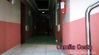 Loira fodendo com o dono da obra e ganhou leite na boca pt1