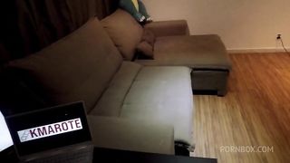 I fucked another hot office worker candidate on the couch that made me horny and then I put her to suck before eating her on the couch